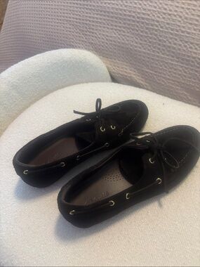 Madewell Brown Suede Moccasin Loafers with Lace Tie